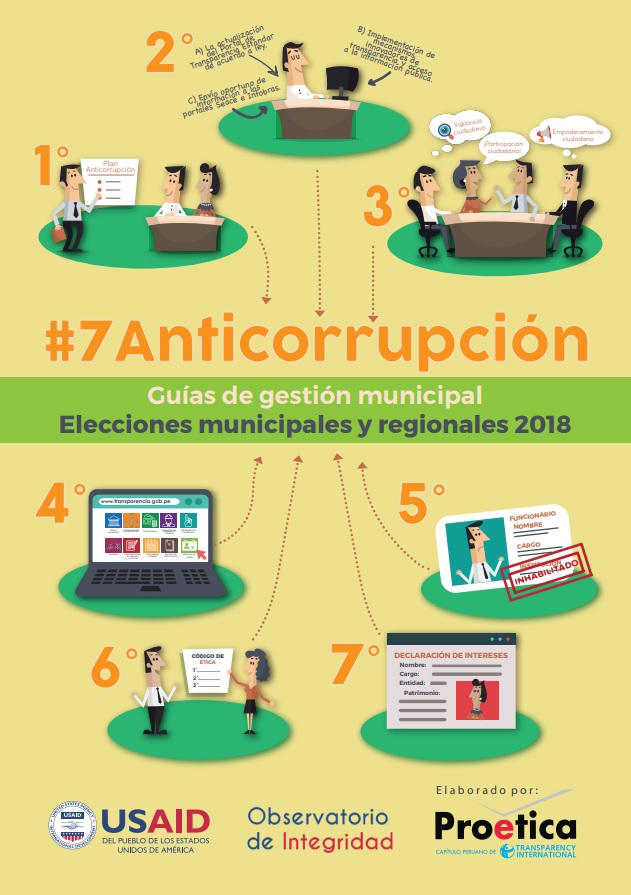 7 Anticorrupción: Guías de gestión municipal. Elecciones municipales y regionales 2018